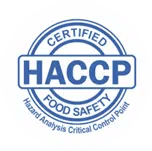 Logo de certificación HACCP de seguridad alimentaria
